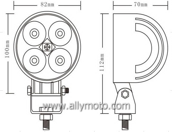 12W LED Driving Light Work Light 1011